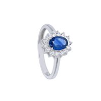 Anello Babila Milano Donna Colore in Oro bianco Zaffiro 0.98 Ct 135024 - 135024